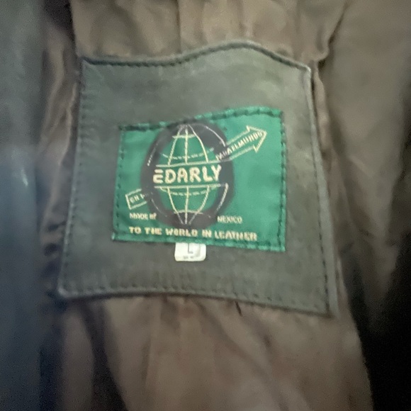 Edarly Leather Jacket with fur coating - Picture 3 of 9